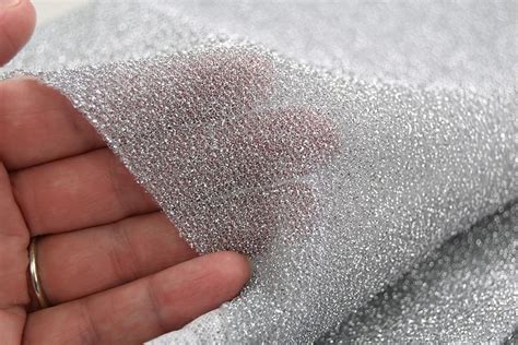 metallic knitted fabric